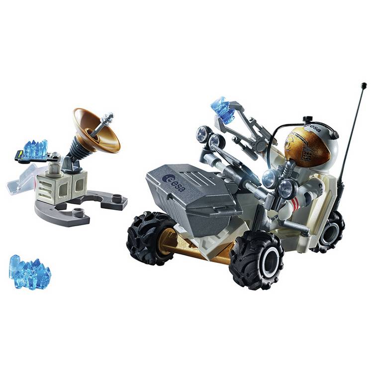 Playmobil Space Mission playset with lunar vehicle and station - British product