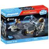 Playmobil Space Mission playset with lunar vehicle and station - British product