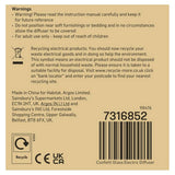 Habitat confetti glass electric diffuser white British brand