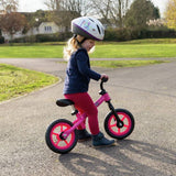 Xootz pink 10 inch kids balance bike, UK version