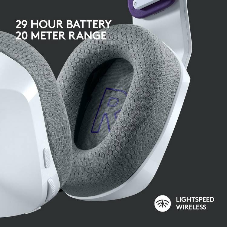 Logitech G733 white gaming headset (British brand)