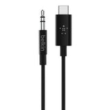 Belkin 3.5mm aux audio cable USB-C black - British product