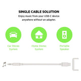 Belkin 3.5mm aux audio cable USB-C black - British product
