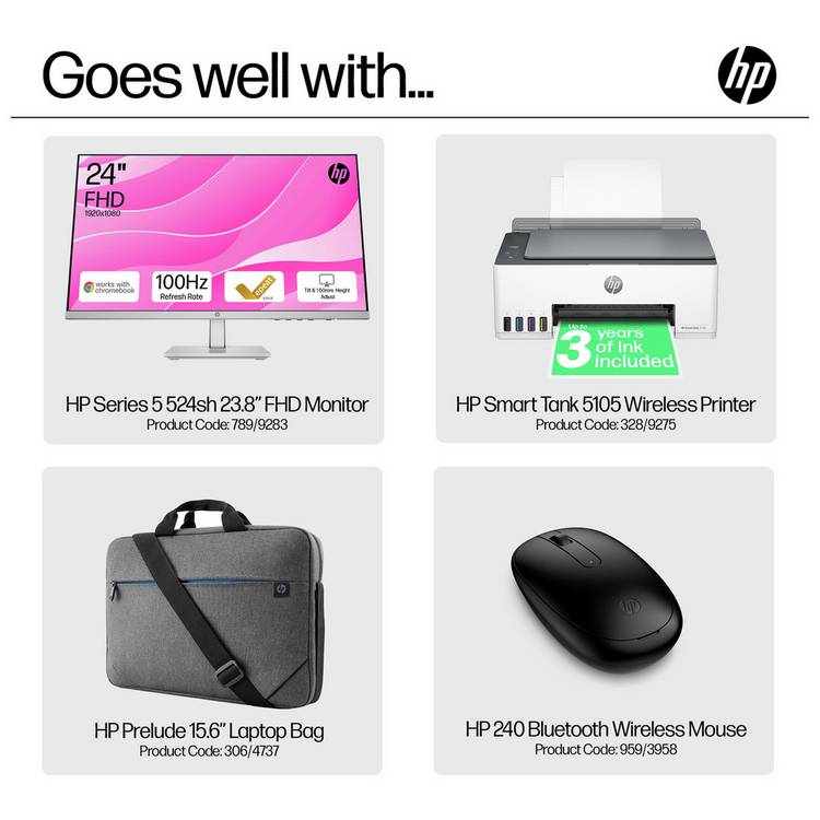 HP Pavilion 16-inch laptop silver AMD Ryzen 5 - British product