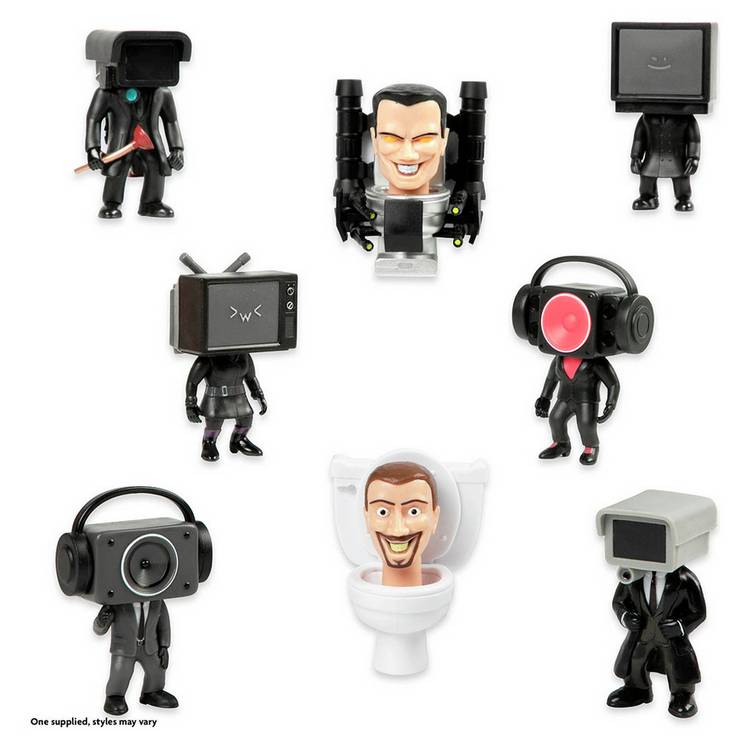 Skibidi Toilet mystery collector figures blind pack, imported from the UK