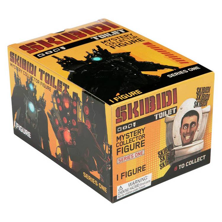 Skibidi Toilet mystery collector figures blind pack, imported from the UK