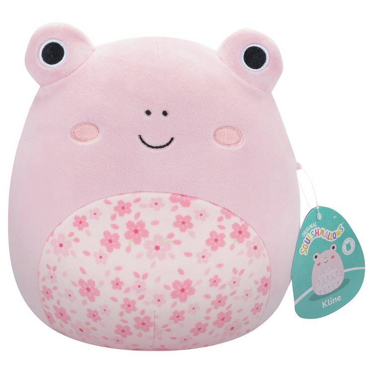 Squishmallows plush toy Kline pink frog 7.5 inch (British brand)