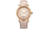 Lipsy pink faux leather strap watch 35mm, UK version