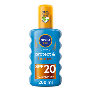 Nivea Protect & Bronze Pump Spray SPF 20 Adult's Sun Cream 200ML