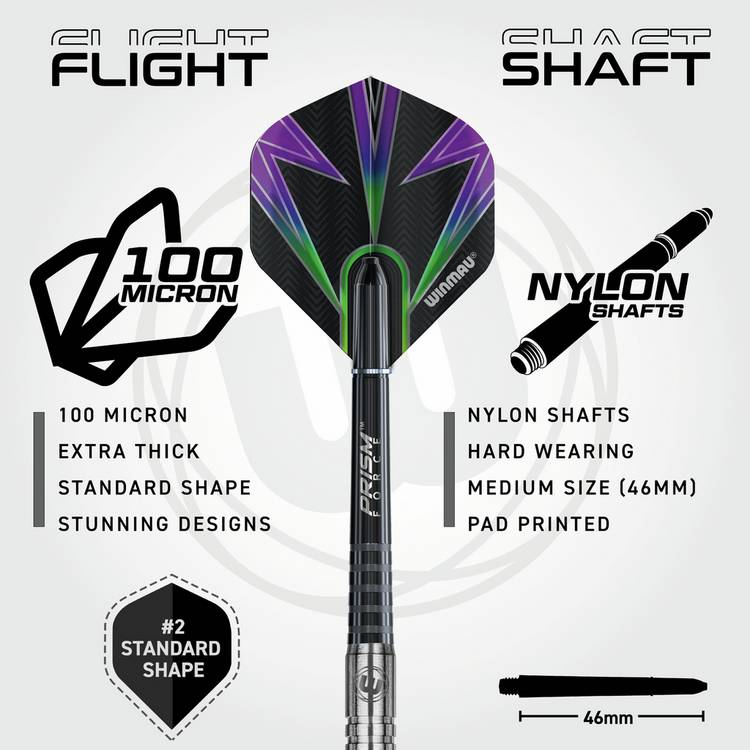 Winmau Foxfire darts twin pack 23g 24g - British product