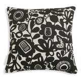 Habitat x Scion monochrome Kukkia cushion 43cm, imported from the UK