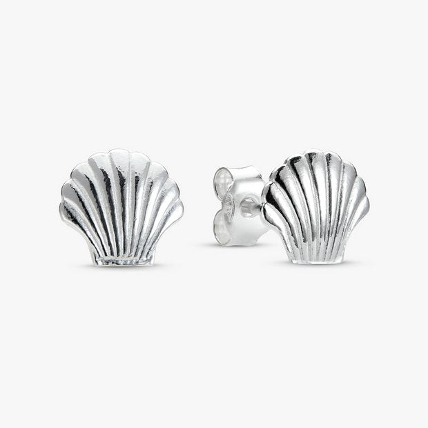 Revere silver shell stud earrings - British product