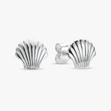 Revere silver shell stud earrings - British product