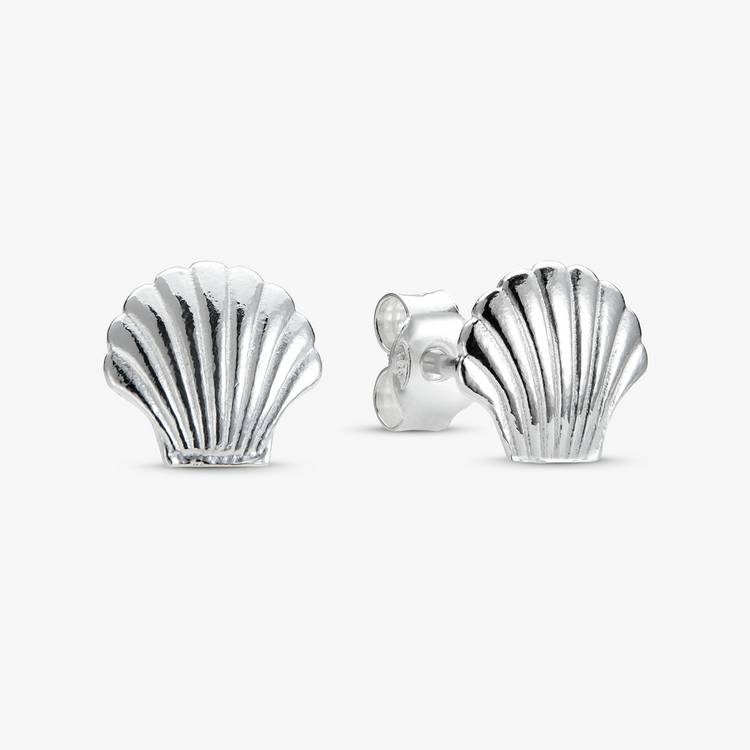 Revere silver shell stud earrings - British product