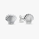 Revere silver shell stud earrings - British product