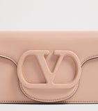 Valentino Garavani small Locò leather shoulder bag, imported from the UK