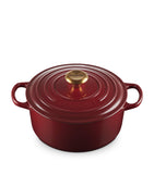 Le Creuset cast iron round casserole dish 24cm, imported from the UK