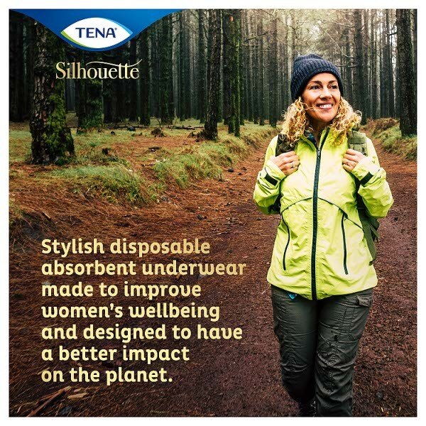 TENA  Silhouette Normal Black Incontinence Pants Size Medium 10 pack GOODS Superdrug