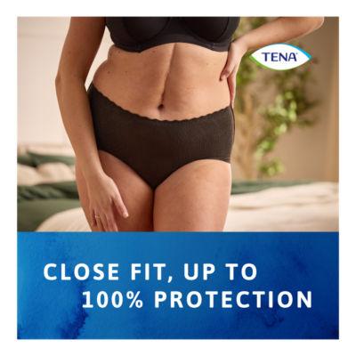 Tena Silhouette incontinence pants black medium 9 pack - British product