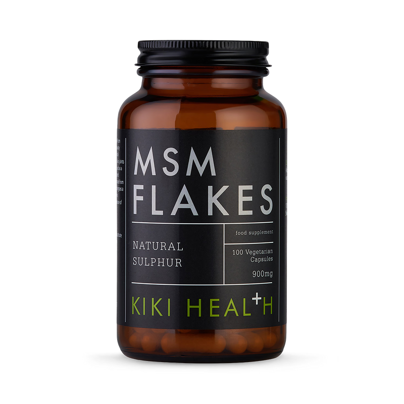 KIKI Health MSM Flakes 100 vegicaps dietary supplement - British product