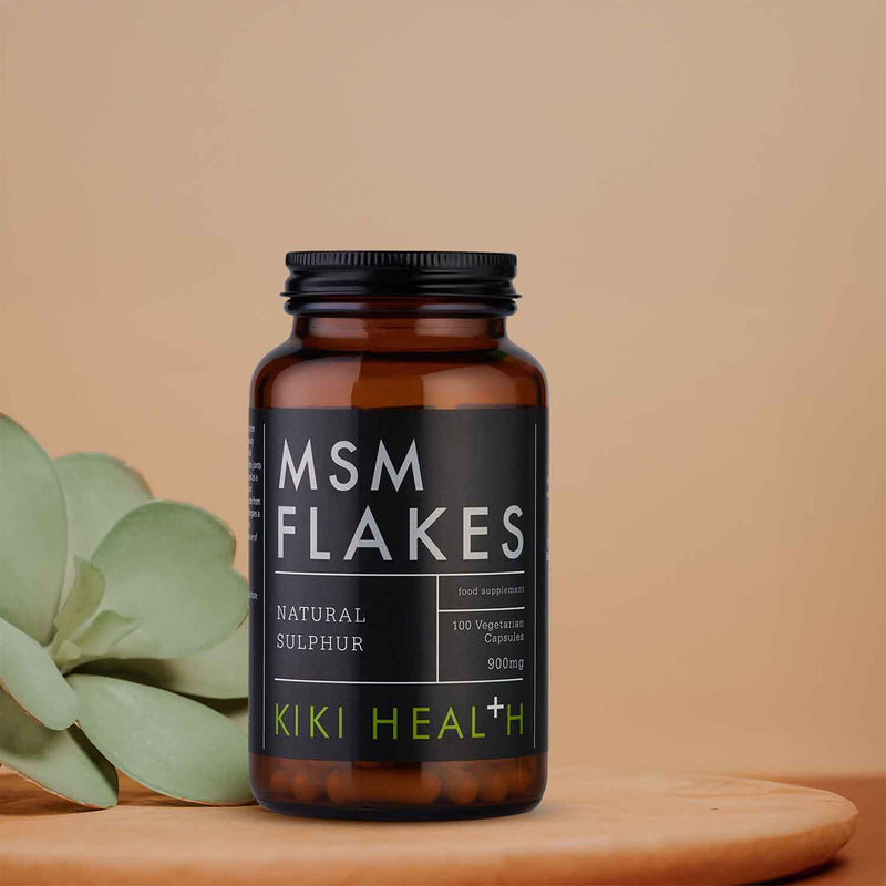 KIKI Health MSM Flakes 100 vegicaps dietary supplement - British product