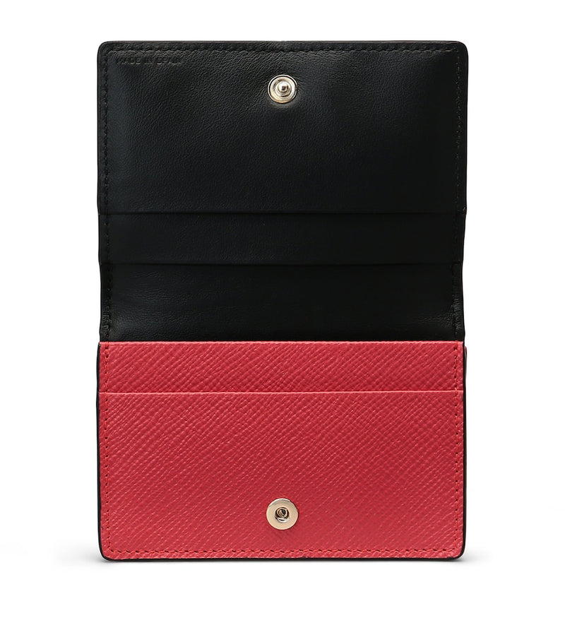 Smythson Panama folded card holder leather, UK version