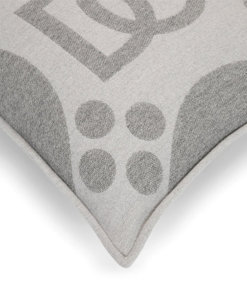 Dolce & Gabbana wool silk cashmere logo cushion 50cm x 50cm - British product