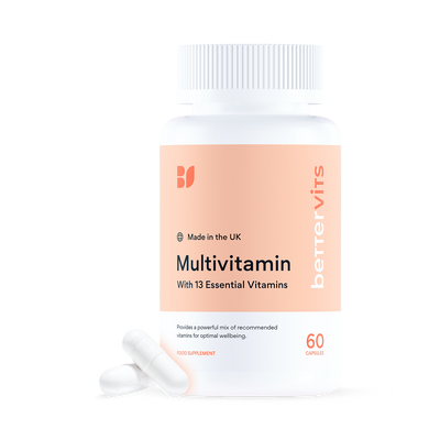 Holland & Barrett Bettervits Multivitamin with 13 Essential Vitamins 60 Capsules- Buy online at McGrocer