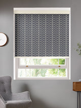 Next Orla Kiely Grey Linear Stem Made To Measure Roller Blind- Buy online at McGrocer