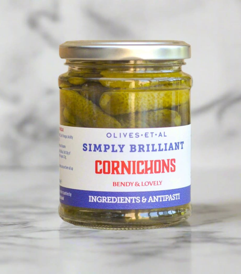 Olives Et Al pickled cornichons 285g, UK version