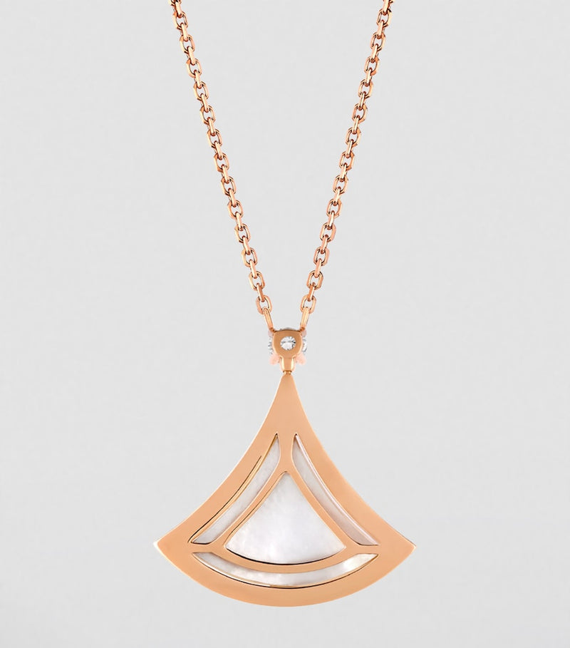 Bvlgari Divas' Dream rose gold and diamond necklace, imported from the UK
