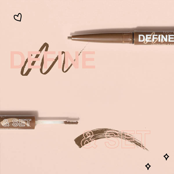Technic eyebrow pencil and gel Dark Brown (British brand)