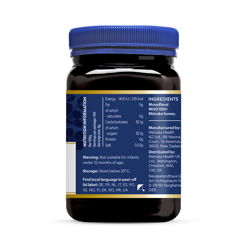 Manuka Health MGO 100+ manuka honey 500g - British product