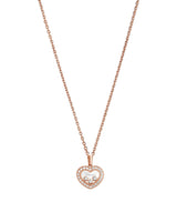 Harrods Chopard Happy Diamonds Icons Necklace in 18-Karat Rose Gold with Diamonds- Buy online at McGrocer