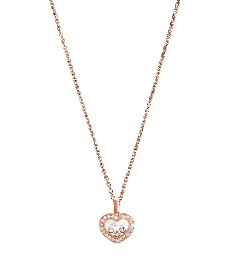 Chopard rose gold and diamond necklace 42cm (British brand)