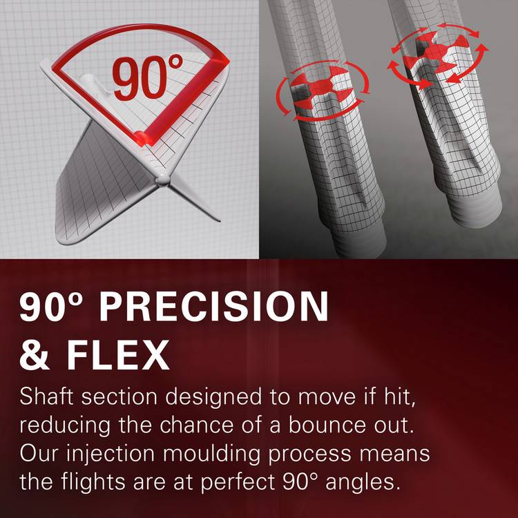 Target K-Flex No.2 Medium dart flight system, UK version