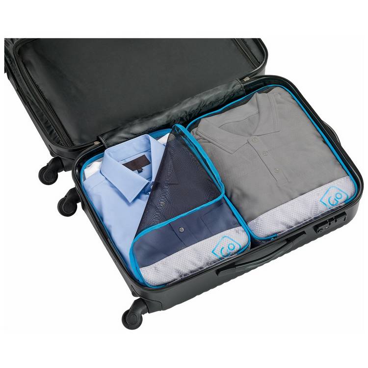 Go Travel large capacity packing cubes set of 2 (British brand)
