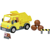 Bluey dump truck playset with rocks and signs, UK version