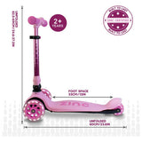 Zinc Flyte 3 wheel kids scooter pink (British brand)
