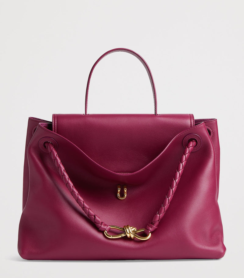 Bottega Veneta Ciao Ciao top-handle bag in calfskin leather, imported from the UK