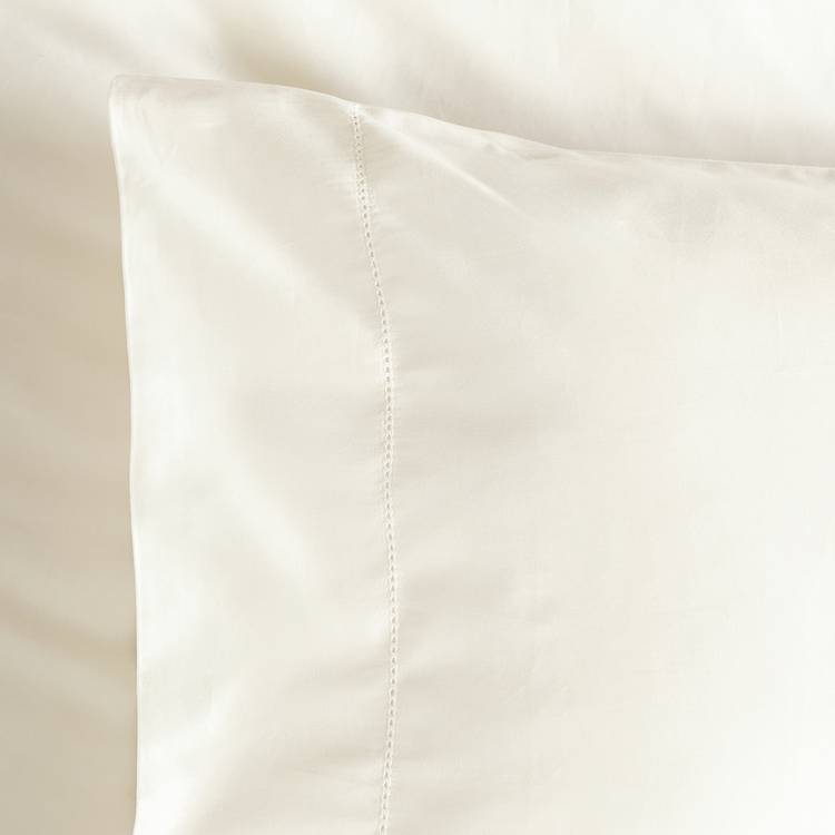 Habitat cream stitch detail 400 thread count bedding set single, UK version