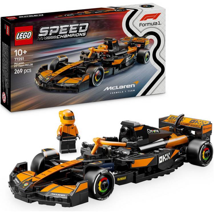 LEGO Speed Champions McLaren F1 race car toy 269 pieces - British product