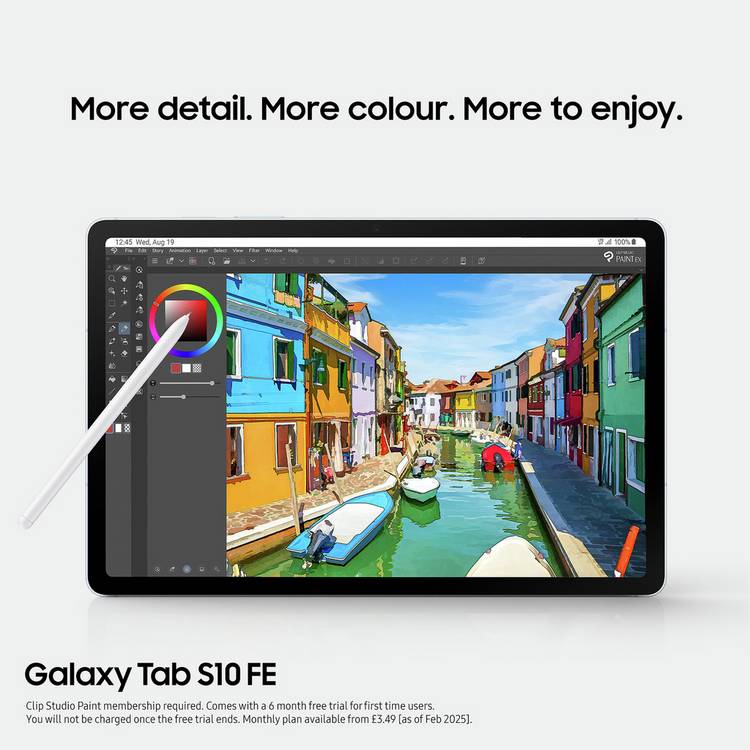 Samsung Galaxy Tab S10 FE tablet 10.9in 256GB (British brand)