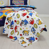 Sonic the Hedgehog fleece throw white 100x150cm - British product