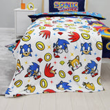Sonic the Hedgehog fleece throw white 100x150cm - British product