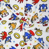 Sonic the Hedgehog fleece throw white 100x150cm - British product
