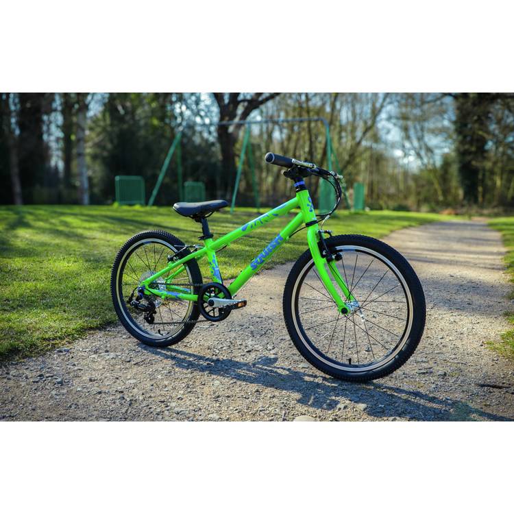 Squish 20-inch lightweight kids bike green, imported from the UK