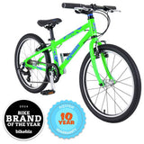 Squish 20-inch lightweight kids bike green, imported from the UK