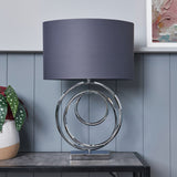 BHS Helix Table Lamp Silver