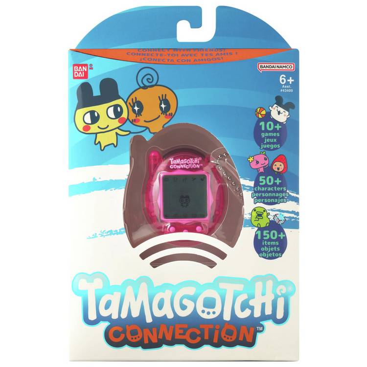 Tamagotchi Connection virtual pet translucent pink shell - British product